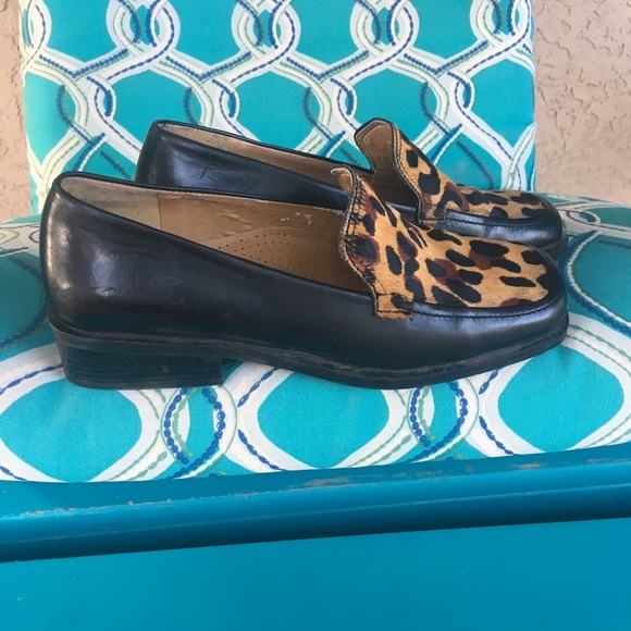 Enzo Angiolini Calf Hair Loafers - Picture 1 of 4